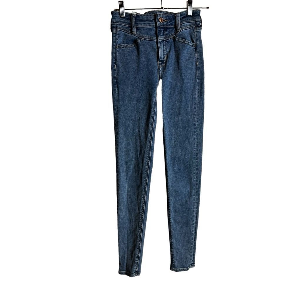 American Eagle super hi rise jegging  skinny jeans size 00 regular medium wash